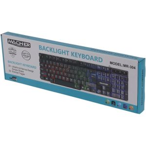 کیبورد گیمینگ مچر مدل MR-304 با سیم RGB