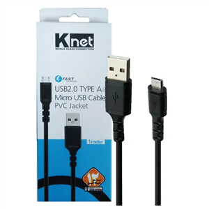 کابل شارژ USB اندروید کی نت KNET  یک متری