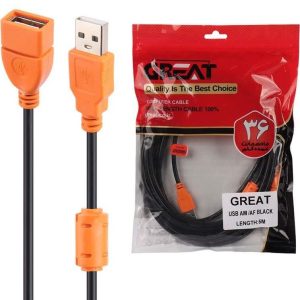 کابل افزایش طول USB 2.0 مدل گریت طول 5 متر